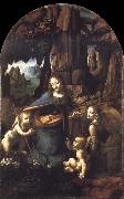 Leonardo  Da Vinci The Virgin of the Rocks china oil painting artist